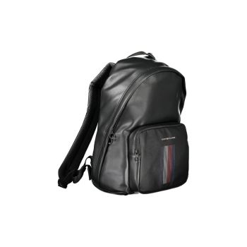 Tommy Hilfiger Men's Black Polyester Backpack - One Size