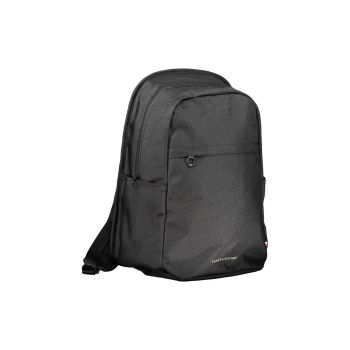 Tommy Hilfiger Men's Black Polyester Backpack - One Size