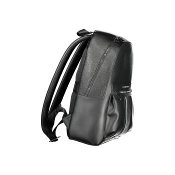 Tommy Hilfiger Men's Black Polyester  Backpack - One Size