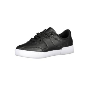 Tommy Hilfiger Women's Black Polyester Sneaker - 38 EU