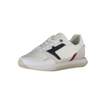 Tommy Hilfiger Women's White Polyester Sneaker - 37 EU