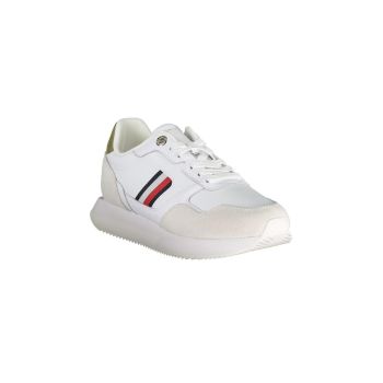 Tommy Hilfiger Women's White Polyester Sneaker - 36 EU