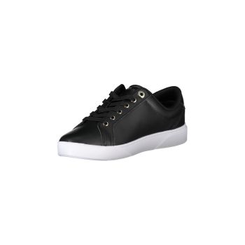 Tommy Hilfiger Women's Black Polyester Sneaker - 37 EU