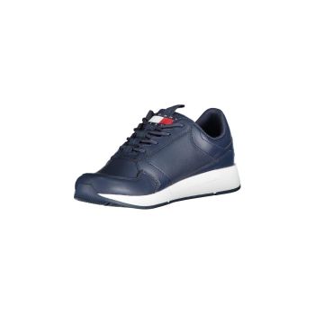 Tommy Hilfiger Men's Blue Polyester Sneaker - 44 EU