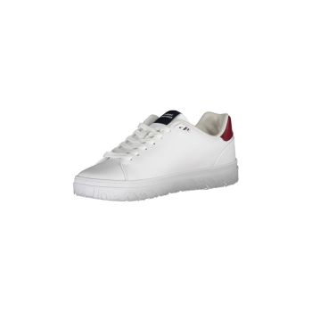 Tommy Hilfiger Men's White Polyester Sneaker - 44 EU