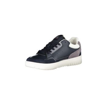 Tommy Hilfiger Men's Blue Polyester Sneaker - 40 EU