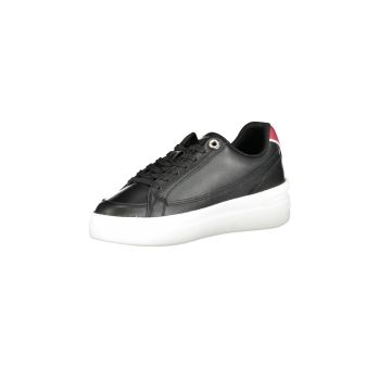 Tommy Hilfiger Women's Black Polyester Sneaker - 36 EU