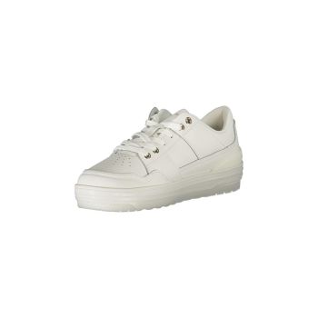 Tommy Hilfiger Women's White Polyester Sneaker - 36 EU