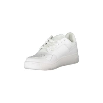 Tommy Hilfiger Men's White Polyester Sneaker - 40 EU