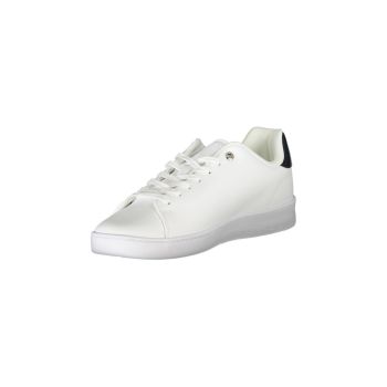 Tommy Hilfiger Men's White Polyester Sneaker - 40 EU