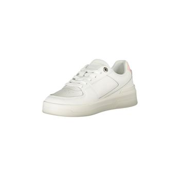 Tommy Hilfiger Women's White Polyester Sneaker - 38 EU