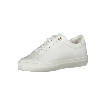 Tommy Hilfiger Women's White Polyester Sneaker - 39 EU