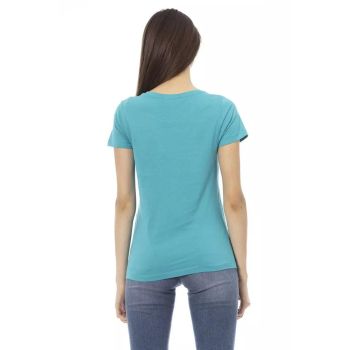 Trussardi Action Women's Light Blue Cotton Tops & T-Shirt - L