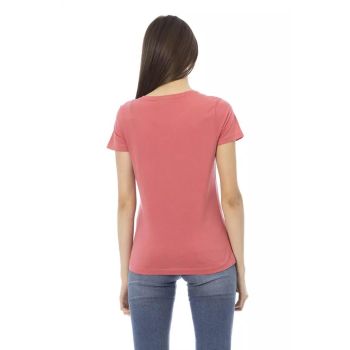 Trussardi Action Women's Pink Cotton Tops & T-Shirt - M