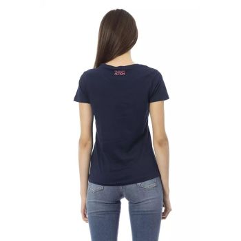 Trussardi Action Women's Blue Cotton Tops & T-Shirt - L