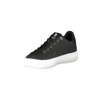 US POLO ASSN Women's Black Polyester Sneaker - 39 EU