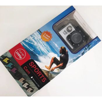 Action Camera 4K HD 16MP WiFi Waterproof 30M Sports Camera With 140° Wide Angle BLACK COLOUR