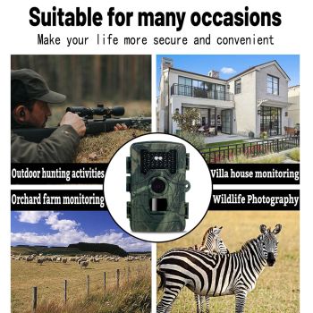 2 Lcd Infrared Night Vision Trail Camera For Wildlife Hunting