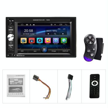 6.2 Inch Car Dual Din Hd Mp5 Player W / Bluetooth Fm Phone Link Tf Card & Remote