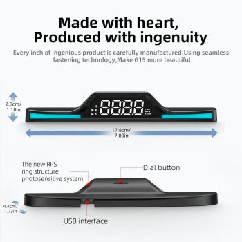 Hd Gps Head Up Display With Ambient Light