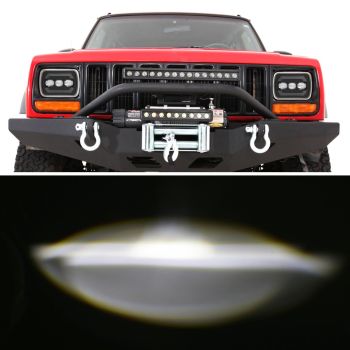 1 Pair 7 Inch Car Square Headlight Work Light