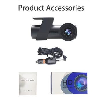 360 Degree Hidden Car Wifi Driving Recorder with Single Camera