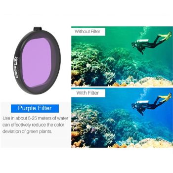 3-in-1 Round Diving Lens Filter for Gopro Hero8