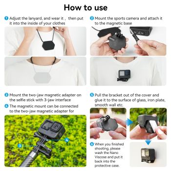 Quick Release Magnetic Camera Mount - Compact
