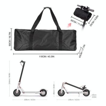 Waterproof Zipper Bag for Xiaomi M365 Electric Scooter - Foldable