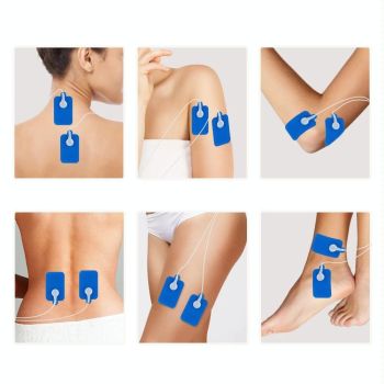 Blue Low Frequency Pulse Meridian Massage Instrument - White Standard