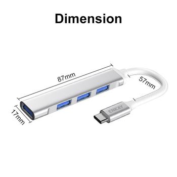 4-Port Usb 3.0 Splitter Hub Adapter