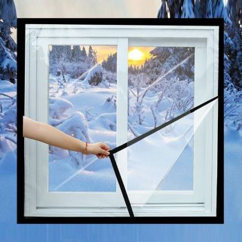 Double-layer Insulation Film for Indoor Windows - Windproof Soundproof Warm - 1.0x1.0m