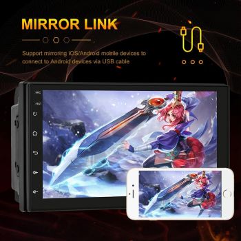 7 Inch Touch Dual Ingot Mp5 Bluetooth Player - Universal Style Touch Button Colour Standard