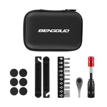 Mountain Bike Repair Tool Set With Ratchet Wrench - Set 1