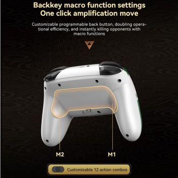 Wireless Gamepad for Nintendo Switch / Pro - Tooth Design - Tbd0603716901 Black Gold