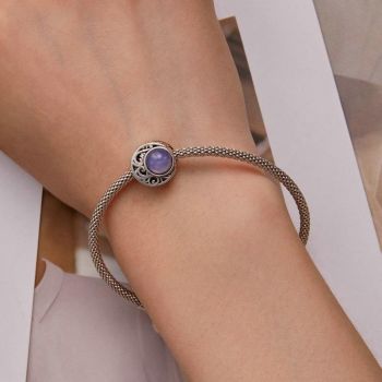 925 Sterling Silver Opal Moonlight Beaded Bracelet