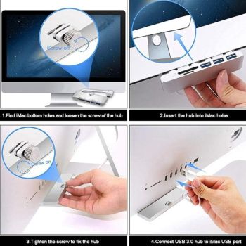 Type-C + Usb3.0 + Sd / Tf Card Reader Hub Adapter