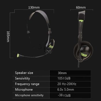Usb Headset With Mic For Aviation Use