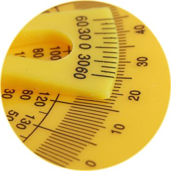 Protractor Measuring Arm Ruler - 180 Degree Woodworking Tool