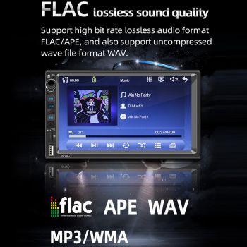 7 Inch Hd Car Mp5 Player With Wired Carplay Fm Bluetooth & Tf Card