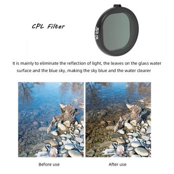 4-in-1 Round Lens Filter for Gopro Hero8 - Uv Cpl Nd4 Nd8