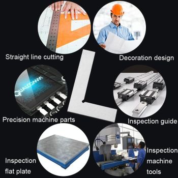 90 Degree Carbon Steel Right Angle Ruler - 100x70cm