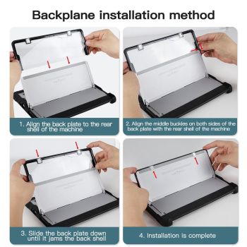 Acrylic Hand Strap Laptop Case for Microsoft Surface Pro 4-7