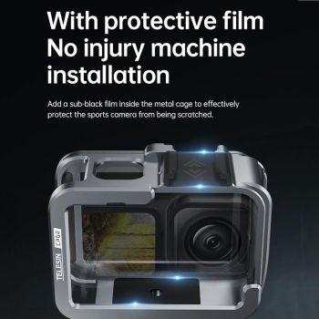 Vertical Shooting Set for Gopro Hero11 / 10 / 9 with Aluminium Alloy Frame