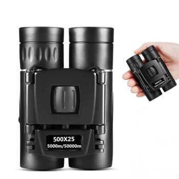 Foldable Hunting Binoculars for Outdoor Adventures - 200 X 25 With Phone Clip