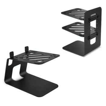 Double Layer Portable All-aluminum Laptop Stand with Cooling Speaker