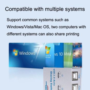 2-In-1 Usb Print Switcher Silver