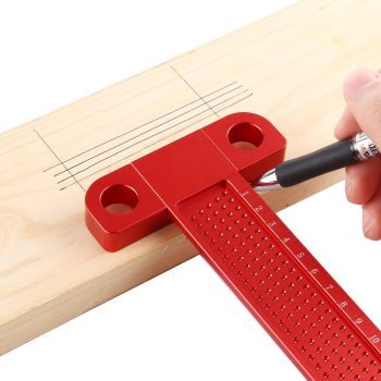Woodworking T-shaped Hole Marking Ruler - T160