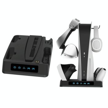 Multi-functional Psvr2 / Ps5 Gamepad Charger with Display Light and Heat Dissipation Base
