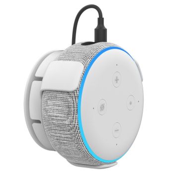 Smart Speaker Wall Bracket for Amazon Echo Dot 3 - Black by Ahastyle - For Google Home Mini White